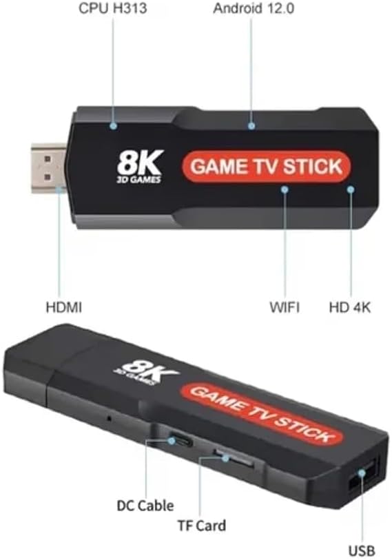 جهاز تشغيل ألعاب الفيديو الرقمية اللاسلكي للتلفزيون game tv stic