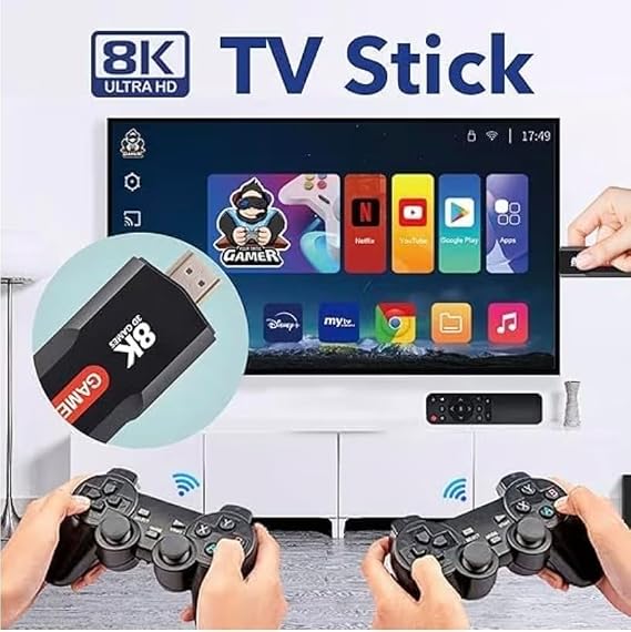جهاز تشغيل ألعاب الفيديو الرقمية اللاسلكي للتلفزيون game tv stic