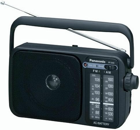 راديو رقمي محمول عالي الجودة من باناسونيك RF-2400D - اسود