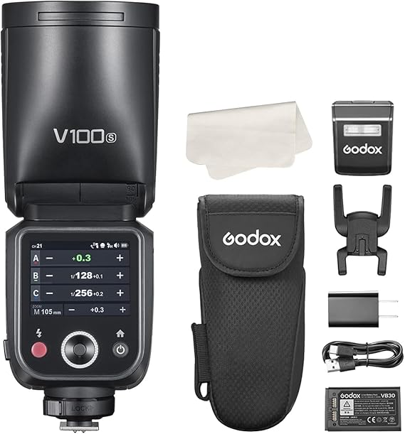 غودوكس كاميرا فلاش سبيدلايت تعمل باللمس V100-S 100