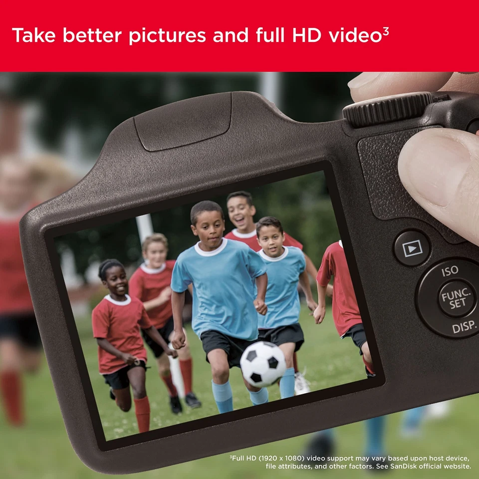SanDisk Ultra SDXC UHS-I بسعة 128 جيجابايت - سرعة تصل إلى 140 ميجابايت/ثانية، فئة C10، U1، دقة Full HD