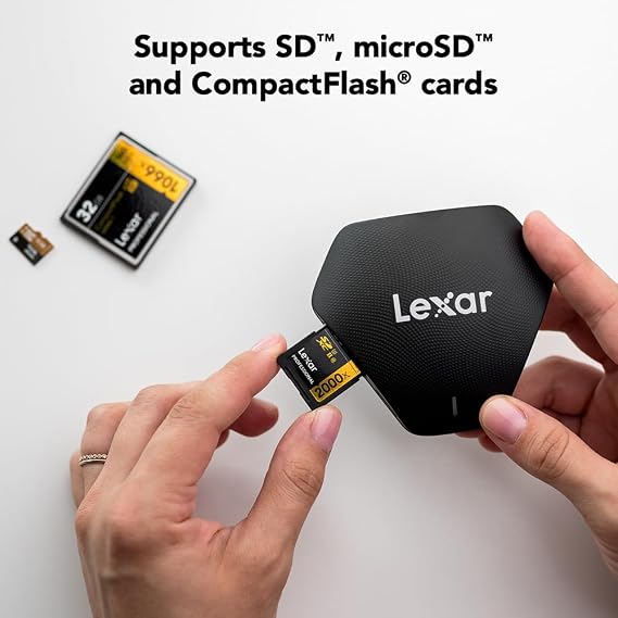 قارئ بطاقات ماركة ليسكر دعم سرعة حتى 312 ميجا منفذ USB 3.1 لبطاقات مايكرو و كومباكت