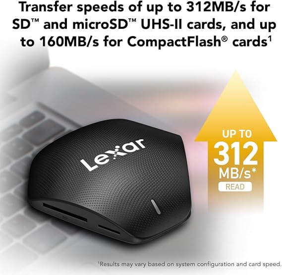 قارئ بطاقات ماركة ليسكر دعم سرعة حتى 312 ميجا منفذ USB 3.1 لبطاقات مايكرو و كومباكت