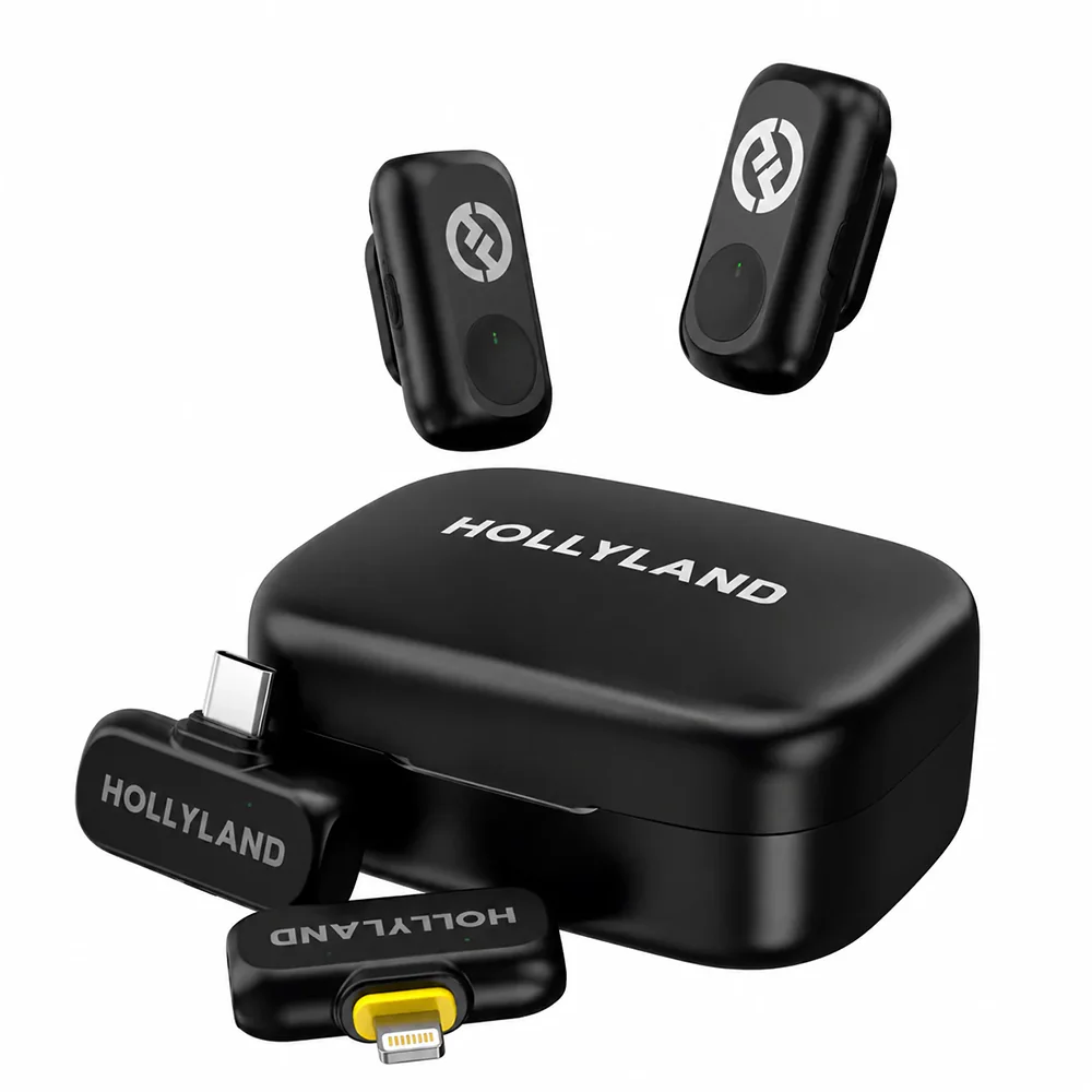 Hollyland LARK A1 2in1 2.4GHz Dual Channel Wireless Microphone System