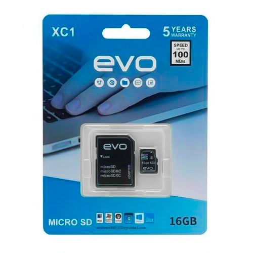 EVO XC1 16GB Speed Up To 100MB/s Memory Card