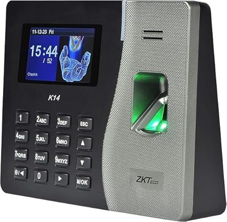 جهاز بصمة حضور وانصراف ZKT.eco K14 Pro الأصلي – بصمة + كارت + رقم سري – شاشة ملونة 2.8 بوصة – TCP/IP و USB – مناسب للشركات والمكاتب