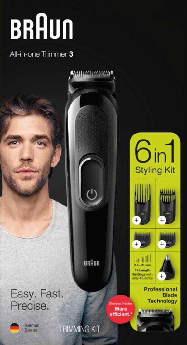 Braun - 6-in-1 Hair Trimmer - ماكينة حلاقة الشعر براون 6 فى 1-0