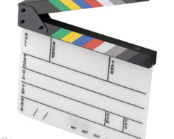 Acrylic Clacket Production Slate Clapper Sticks / كلاكيت -0