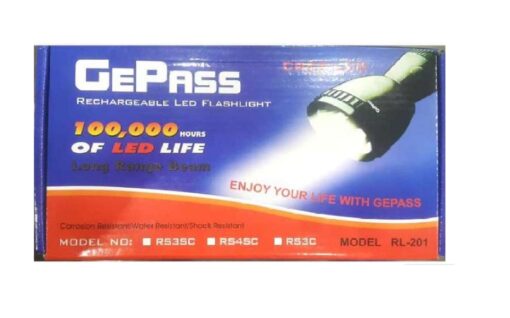 GEPASS Rechargeable Flashlight RL-201 Torch-3629