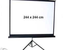 Projector Screen Manual 244 x 244 with stand-0