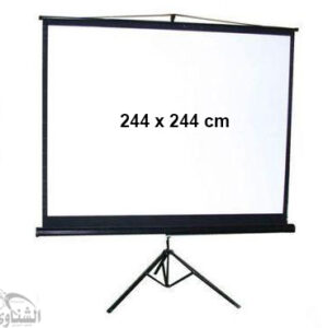 Projector Screen Manual 244 x 244 with stand-0