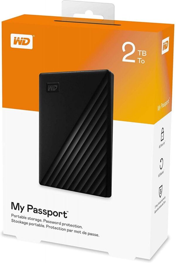 WD 2TB My Passport Portable External Hard Drive USB 3.0 - Black-0