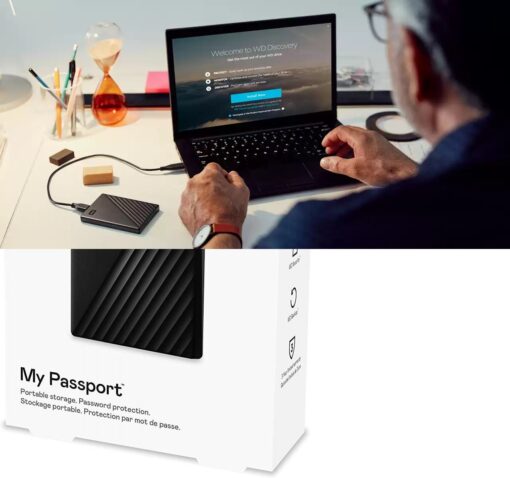 WD 2TB My Passport Portable External Hard Drive USB 3.0 - Black-3621